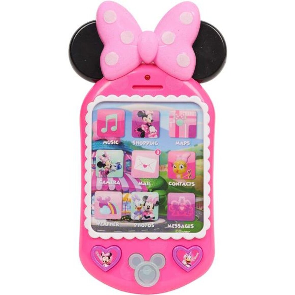 Disney Junior Minnie Bow-Tique Why Hello Pretend Play Cell Phone, Lights and